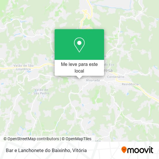 Bar e Lanchonete do Baixinho mapa