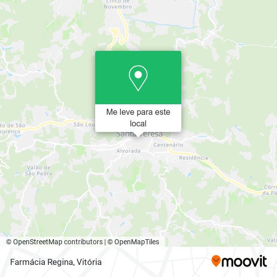 Farmácia Regina mapa