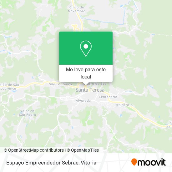 Espaço Empreendedor Sebrae mapa
