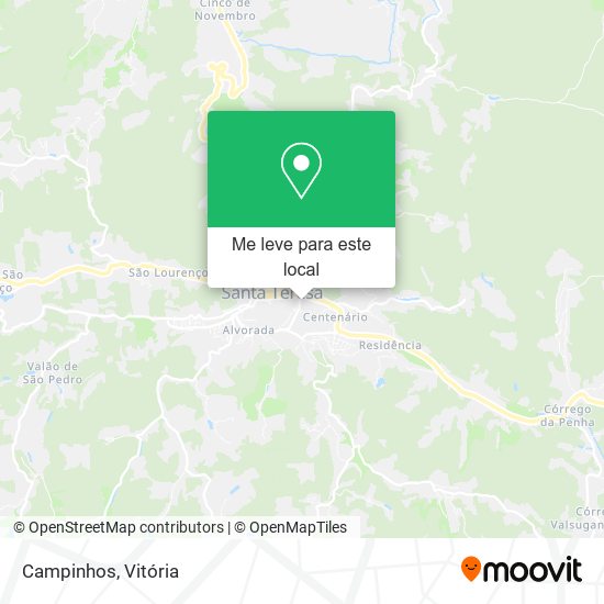 Campinhos mapa