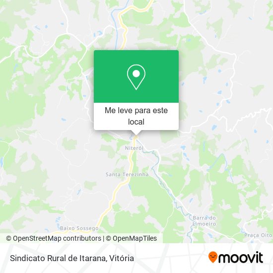 Sindicato Rural de Itarana mapa