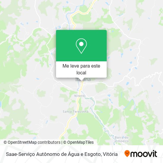 Saae-Serviço Autônomo de Água e Esgoto mapa