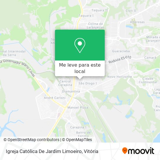 Igreja Católica De Jardim Limoeiro mapa