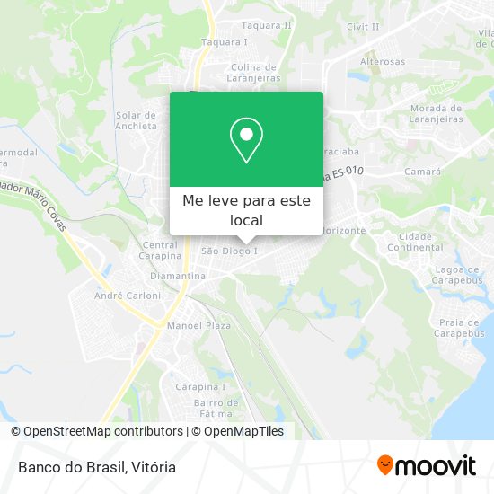 Banco do Brasil mapa