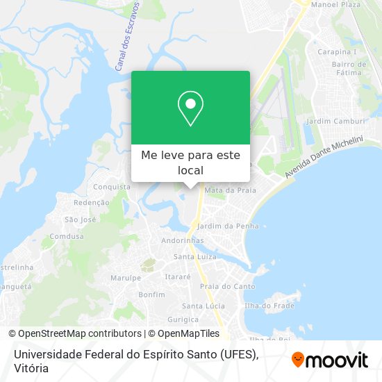 Universidade Federal do Espírito Santo (UFES) mapa