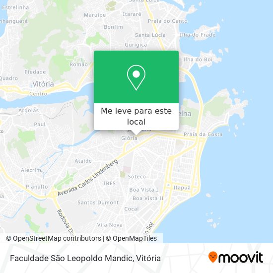 Faculdade São Leopoldo Mandic mapa