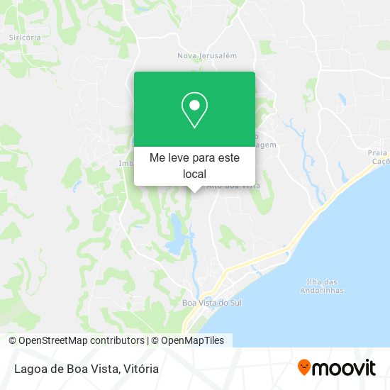 Lagoa de Boa Vista mapa