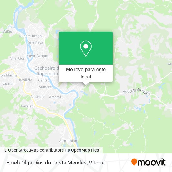 Emeb Olga Dias da Costa Mendes mapa
