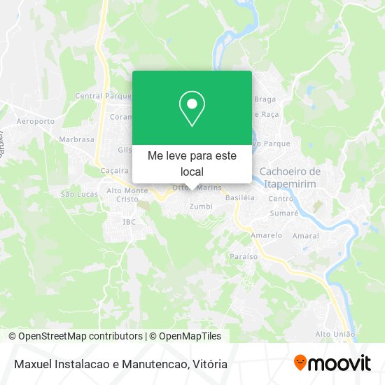 Maxuel Instalacao e Manutencao mapa