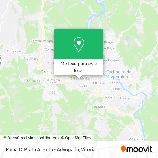 Rinna C. Prata A. Brito - Advogada mapa