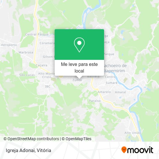 Igreja Adonai mapa
