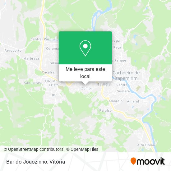 Bar do Joaozinho mapa