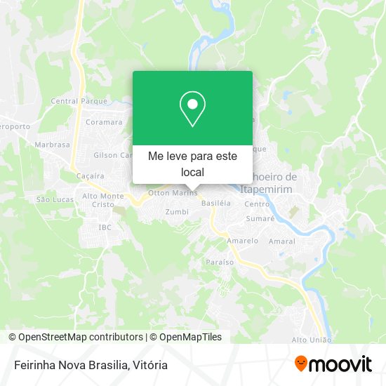 Feirinha Nova Brasilia mapa