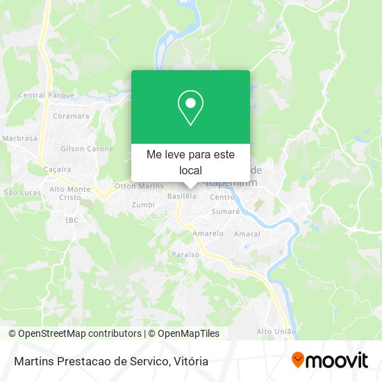 Martins Prestacao de Servico mapa