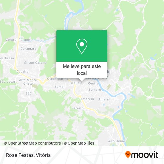 Rose Festas mapa