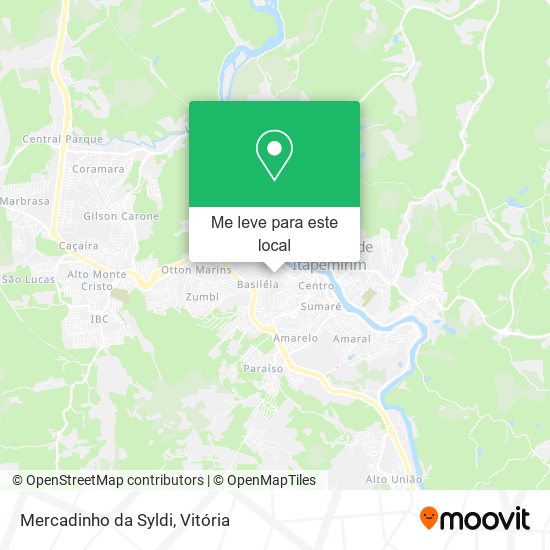 Mercadinho da Syldi mapa