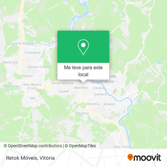 Retok Móveis mapa