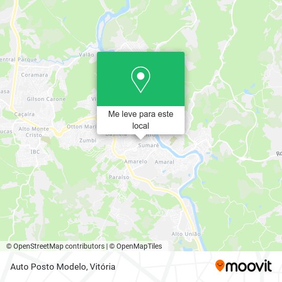 Auto Posto Modelo mapa