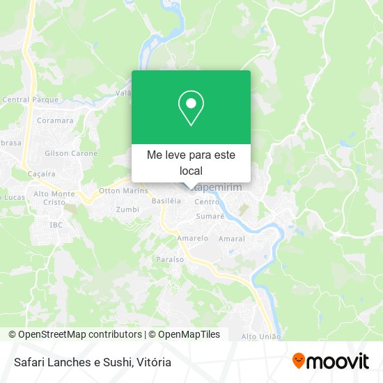 Safari Lanches e Sushi mapa