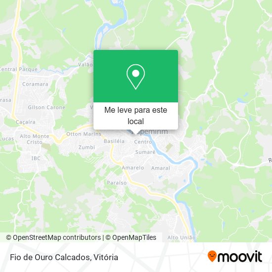 Fio de Ouro Calcados mapa