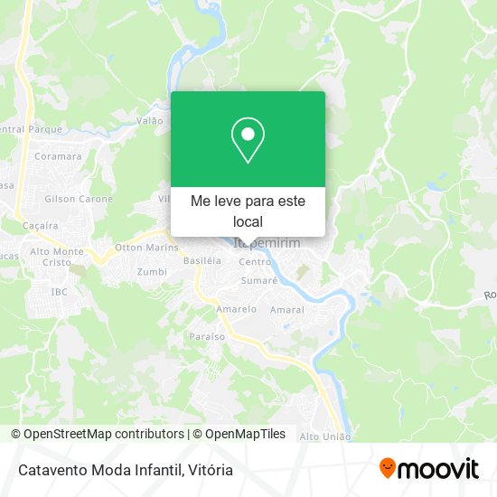 Catavento Moda Infantil mapa