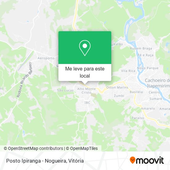 Posto Ipiranga - Nogueira mapa
