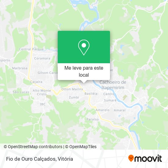 Fio de Ouro Calçados mapa