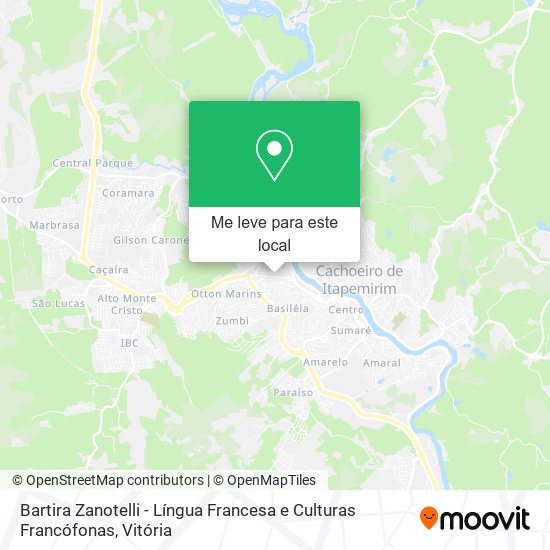 Bartira Zanotelli - Língua Francesa e Culturas Francófonas mapa