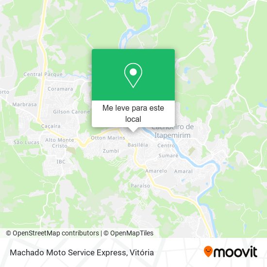 Machado Moto Service Express mapa
