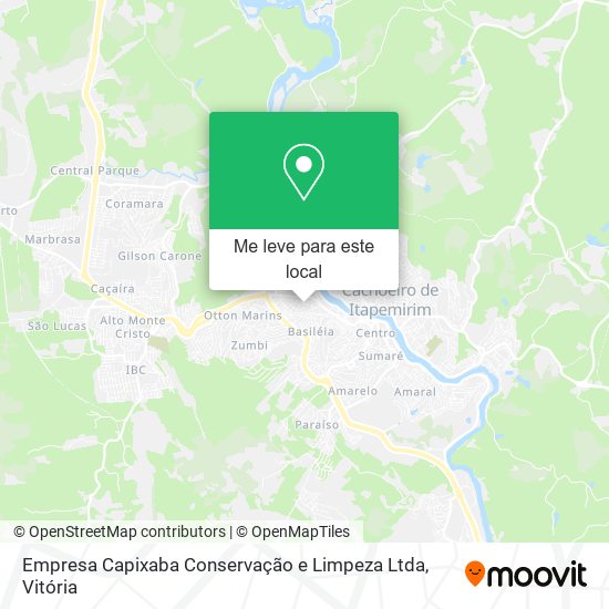 Empresa Capixaba Conservação e Limpeza Ltda mapa