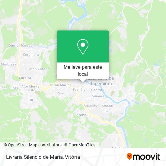 Livraria Silencio de Maria mapa