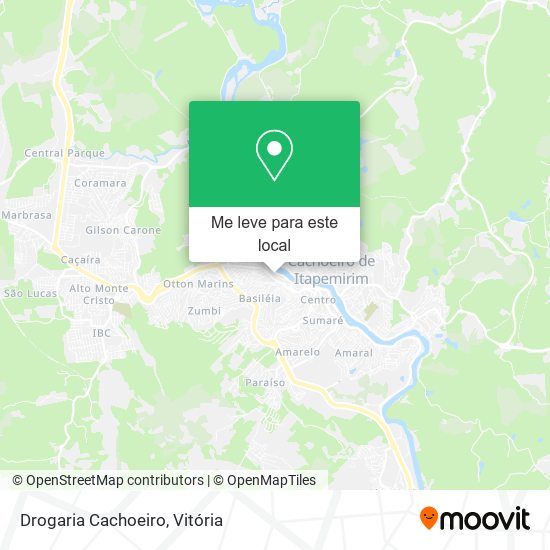 Drogaria Cachoeiro mapa