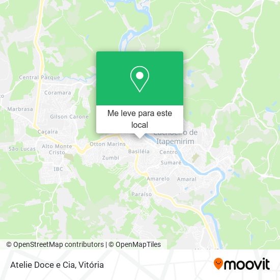 Atelie Doce e Cia mapa