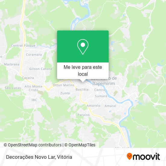 Decorações Novo Lar mapa