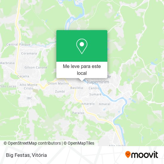 Big Festas mapa