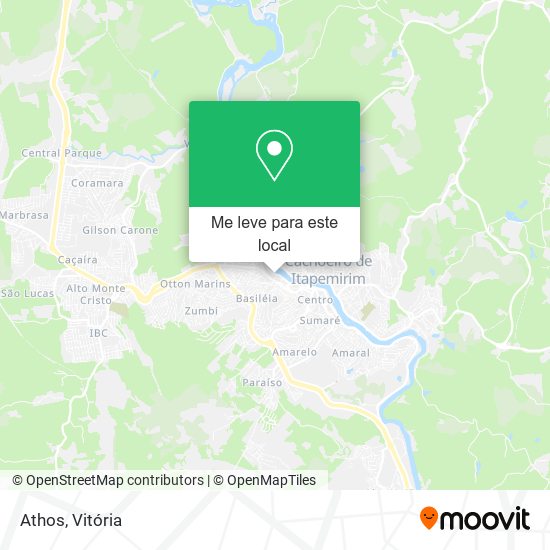 Athos mapa