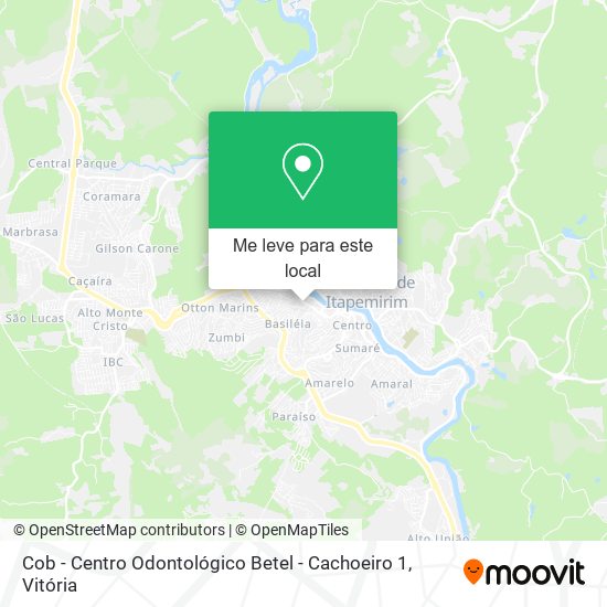 Cob - Centro Odontológico Betel - Cachoeiro 1 mapa