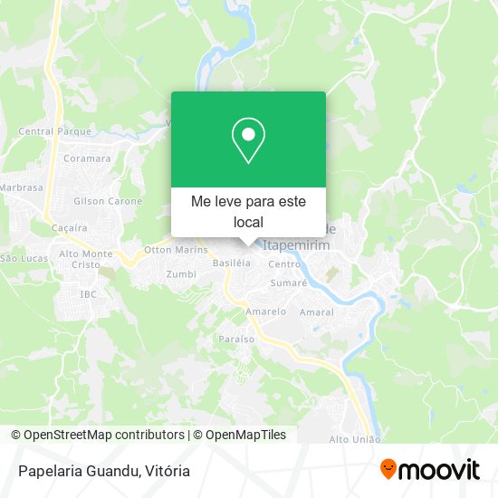 Papelaria Guandu mapa