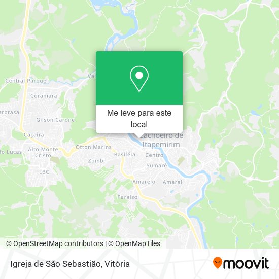 Igreja de São Sebastião mapa