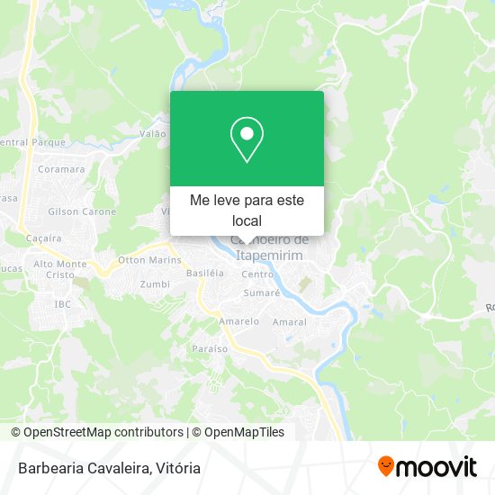 Barbearia Cavaleira mapa