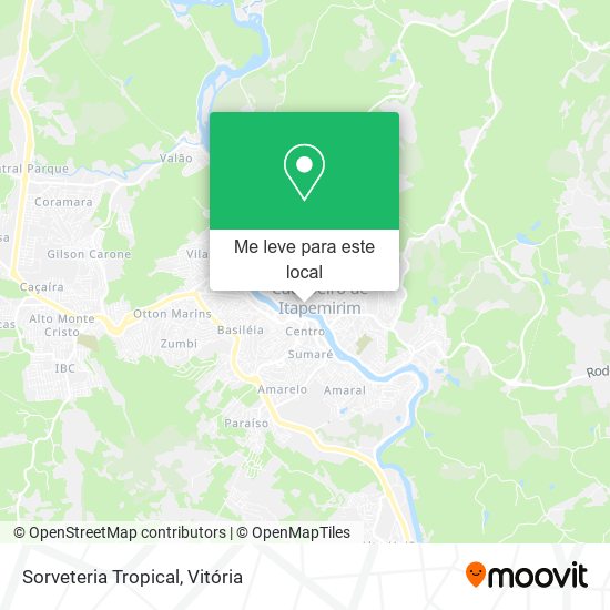 Sorveteria Tropical mapa