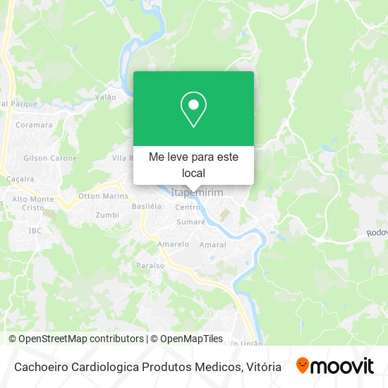 Cachoeiro Cardiologica Produtos Medicos mapa
