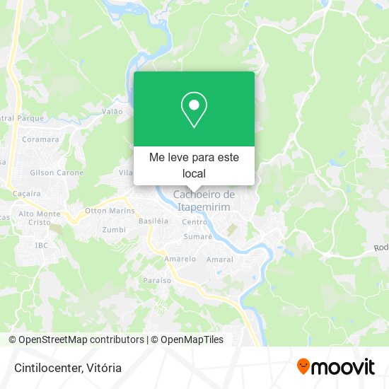 Cintilocenter mapa