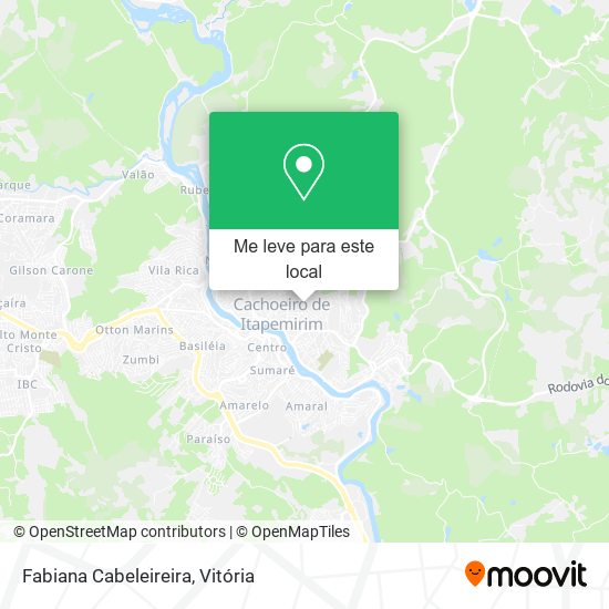 Fabiana Cabeleireira mapa