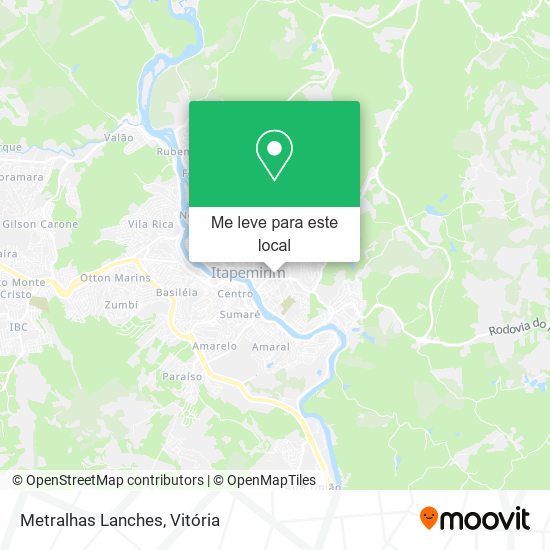 Metralhas Lanches mapa