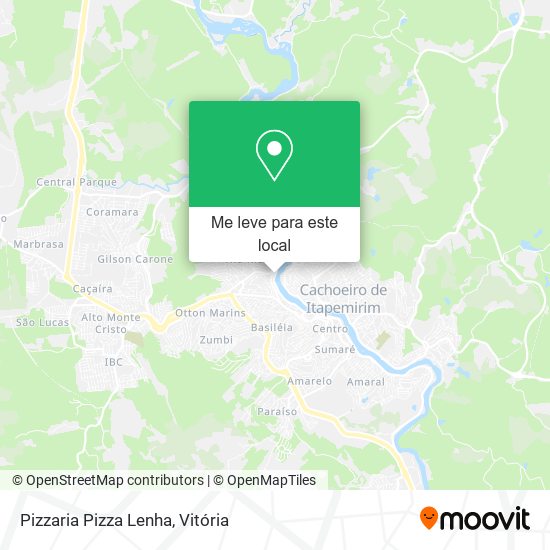 Pizzaria Pizza Lenha mapa