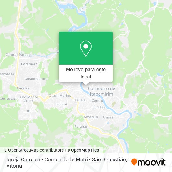 Igreja Católica - Comunidade Matriz São Sebastião mapa
