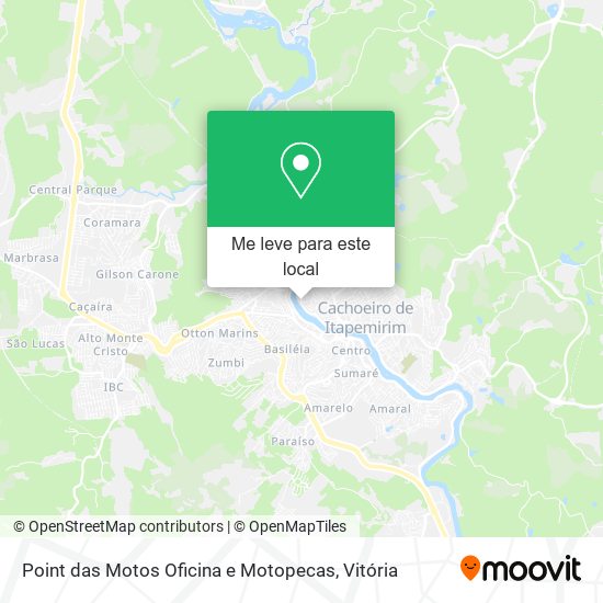 Point das Motos Oficina e Motopecas mapa