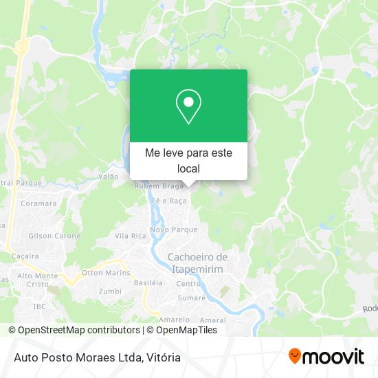 Auto Posto Moraes Ltda mapa