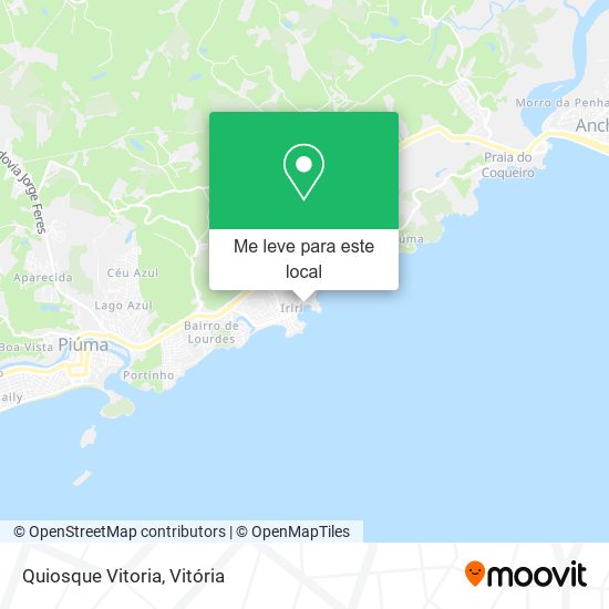 Quiosque Vitoria mapa